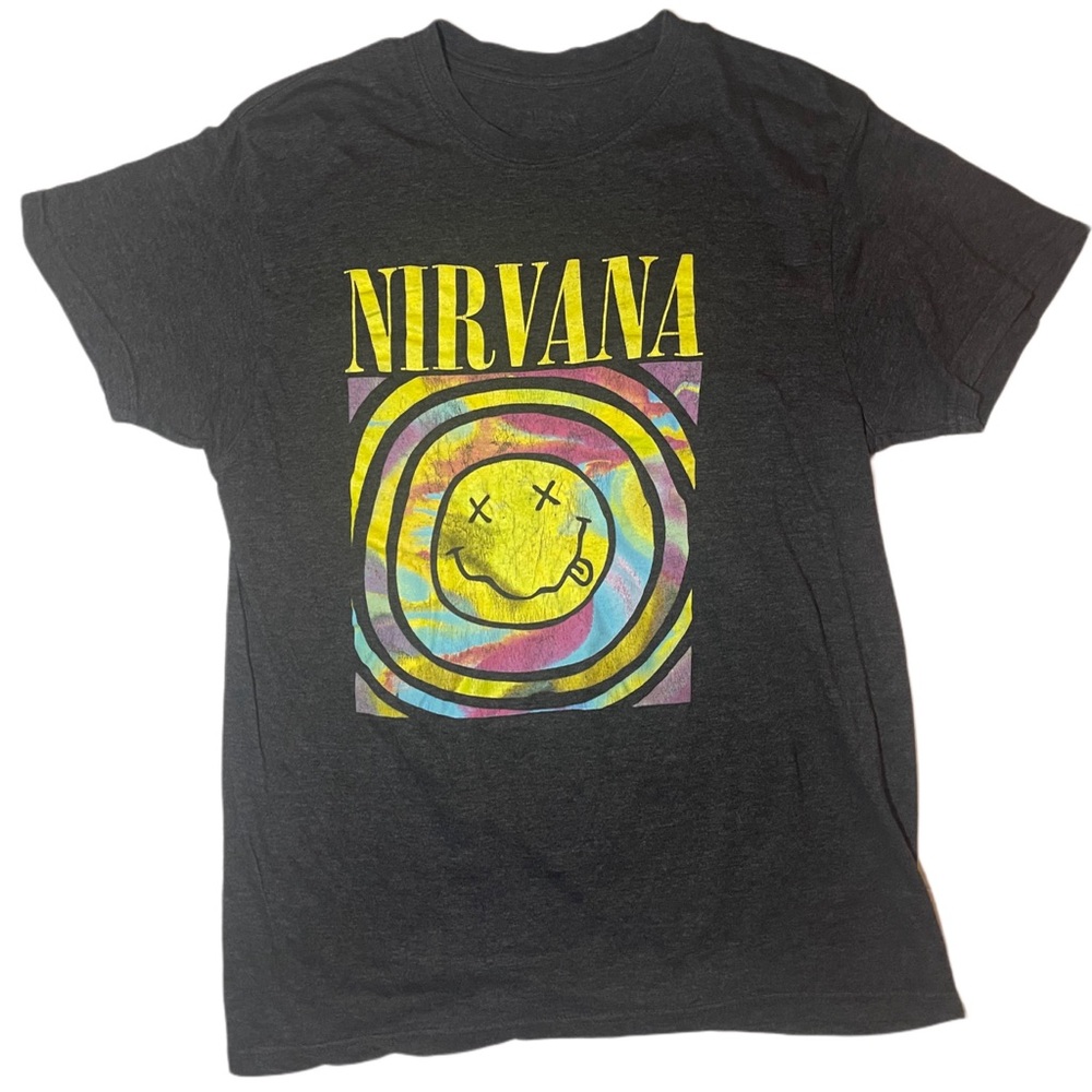 Nirvana Grunge Band T-shirt Graphic Tee. No Size Tag, Fits Med/Large
